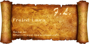 Freind Laura névjegykártya